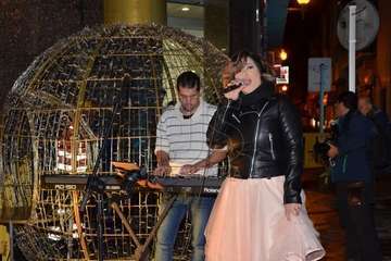 Encendido de la decoración navideña e inauguración del belén canario de Los Llanos  (Foto Francisco Javier Santana)